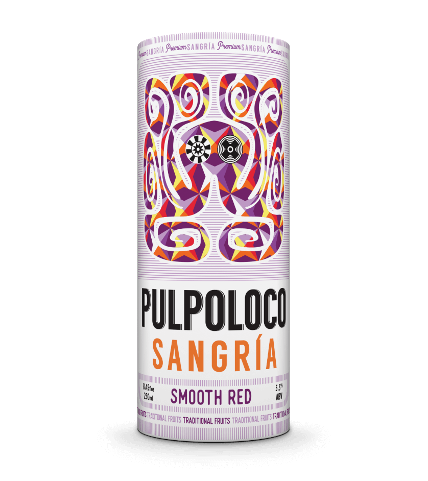 Pulpoloco Sangria Smooth Red paper can